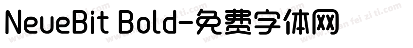 NeueBit Bold字体转换